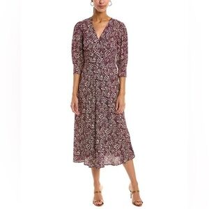 NWOT BA&SH Loa Purple Print Sun Dress size XS